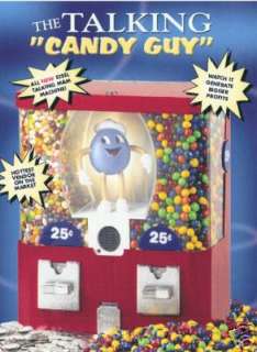 BULK CANDY VENDING M & M TALKING DUO VENDOR WITH STAND  