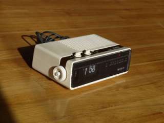 Sony Flip Clock Radio Vintage Copal Eames Alarm Howard Danish 