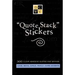   Self Adhesive Clear Sticker Quotes and Sayings Arts, Crafts & Sewing