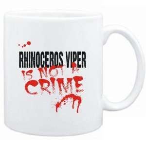  Mug White  Being a  Rhinoceros Viper is not a crime 