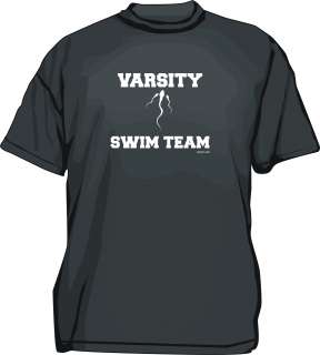 Varsity Swim Team Logo Mens tee Shirt Pick Size &  