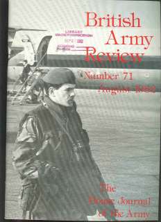 BRITISH ARMY REVIEW # 71   Journal of the British Army  