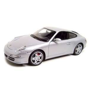   Carrera 911 997 Coupe Silver Diecast 118 Welly 