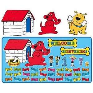  Bulletin Board Clifford Welcome Bilingual Toys & Games