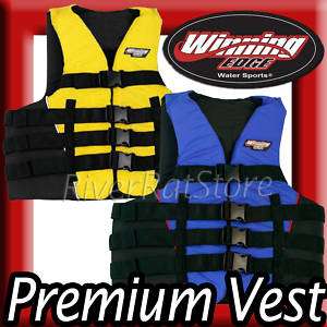 Life Jacket Vest Adult PFD Type III Fully Enclosed USCG S M L XL XXL 