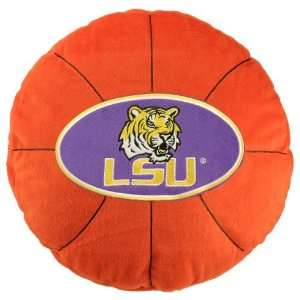  LSU Tigers 16 Orange Team Logo Basketball Pillow Sports 