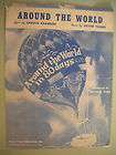   AROUND THE WORLD IN 80 DAYS VINTAGE SHEET MUSIC & SONG BOOK FREE S&H