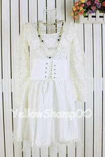 gorgeous eyelet lace mini dress white xs  