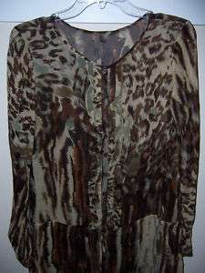 Womens Cabi Skin Print Tunic #806 NWT 4 sizes Fall 09  