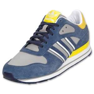 Adidas Originals ZX 503 Premium Suede Shoes Blue Gray Yellow White 9.5 