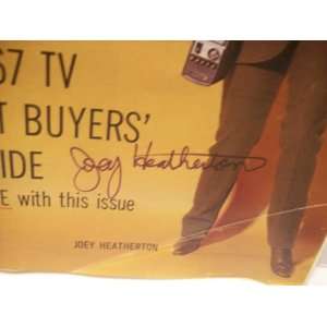  Heatherton, Joey TV Guide Signed Autograph Sept 17 1966 