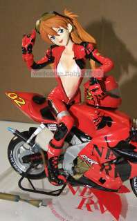 Evangelion Asuka with Motorcycle Resin statue model  