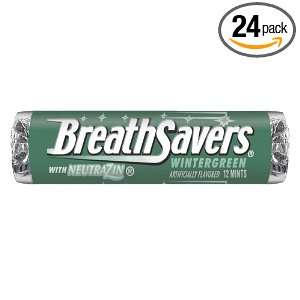 Breath Savers Mints, Wintergreen, 12 Count Mints (Pack of 24)