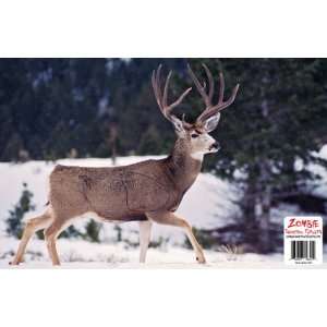  11x17 Mule Deer Shooting Target with Vital Zone Sports 