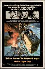 Where Eagles Dare Original U.S. One Sheet Movie Poster  