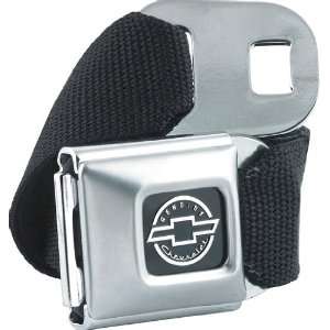   Seat Belt Style Belt Buckle with Black Canvas Webbing 