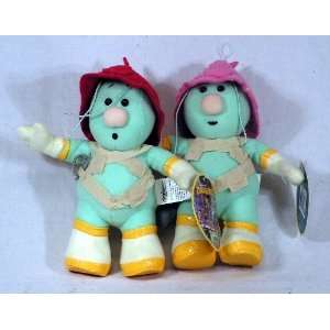  Jim Henson Fraggle Rock Set of 2 Doozers Red & Pink Hat 