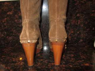 Tory Burch Booker Suede Clog Boots Size 6 Retails $550.00  