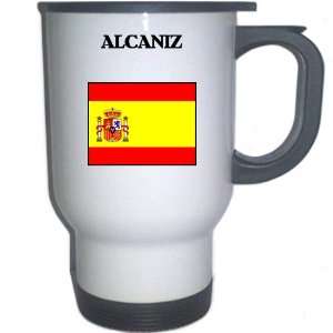  Spain (Espana)   ALCANIZ White Stainless Steel Mug 