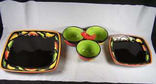   choice of Clay Art Serving Platters/Dinner Plates & Condiment Tray