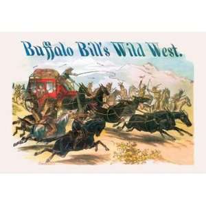  Exclusive By Buyenlarge Buffalo Bill Attack on Stagecoach 