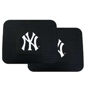   Fit Rear All Weather Utility Floor Mats   New York Yankees Automotive