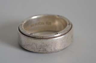 TIFFANY & CO. LARGE MENS SILVER RING MARKED .925  