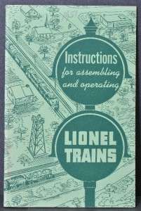 1951 Lionel instructions booklet No. 926 51  