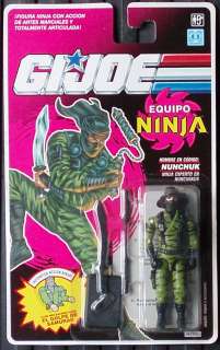 Gi Joe Equipo Ninja Nunchuk Spanish Action Figure Package Hasbro 