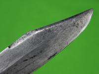Antique US USA CATTARAUGUS Cutlery Huge Folding Pocket Knife & Sheath 
