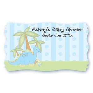  Baby Boy Dinosaur   Set of 8 Personalized Baby Shower Name 