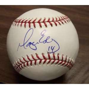  Morgan Ensberg Autographed Baseball