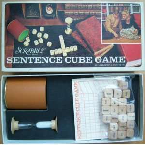    Vintage Scrabble Sentence Cube Game (LIKE NEW) Toys & Games