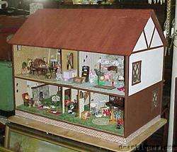 Wonderful 3 Story Tudor Doll House Victorian Furnished  
