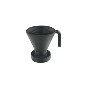 Aroma Black 3 Part Coffee Filter with Adapter and Dripping Plate 