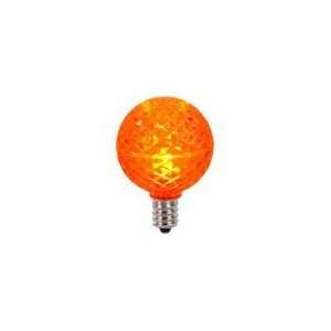  Club Pack of 25 Orange LED G40 Christmas Replacement Bulbs 