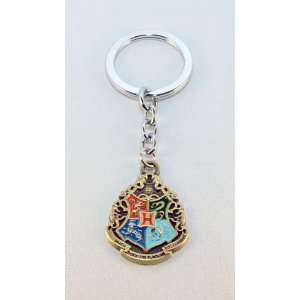  Harry Potter 3D Hogwarts House Metal Badge Keychain 01 style 