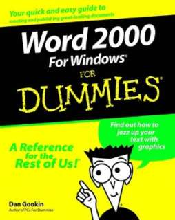   Excel 2000 For Windows For Dummies by Greg Harvey 