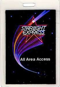 Original ALL ACCESS laminated backstage pass for STARLIGHT EXPRESS 