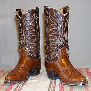   Brown Leather NOCONA Western/Cowboy Boots Mens Size 9.5 B Made in USA