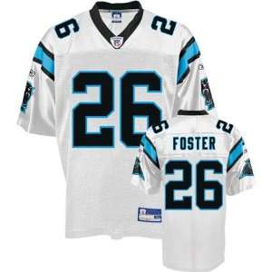  DeShaun Foster White Reebok NFL Replica Carolina Panthers 
