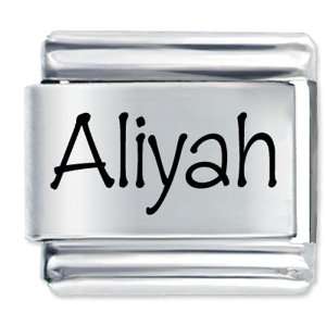  Name Aliyah Gift Laser Italian Charm Pugster Jewelry