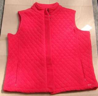 Womens Charter Club Polyester Red Vest Size S NWT  