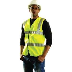   Hi Viz ANSI Yellow Full Sleeveless Solid Safety Vest
