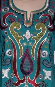 Egyptian Cotton Embroidered Kaftan Caftan long Dress Plus Size 3X& 4X 