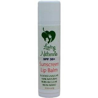 Loving Naturals Clear Lips SPF 30+ Sunscreen Non Nano Zinc Oxide UVA 