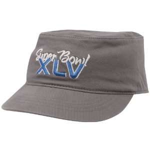   Super Bowl XLV Womens Grey Military Hat One Size Fits All Sports