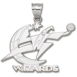  Washington Wizards NBA Logo Giant Pendant (Silver) Sports 