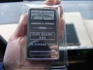 Rare 10 Troy oz. .999 Fine NTR Silver Bar. The Bar is 100% Brilliant 