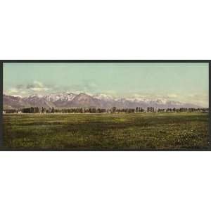  Photochrom Reprint of The Wasatch Range from the Valley of 